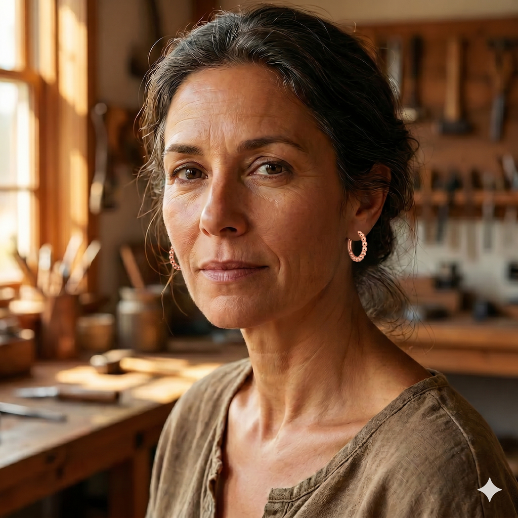 Gina's Small Copper Earrings