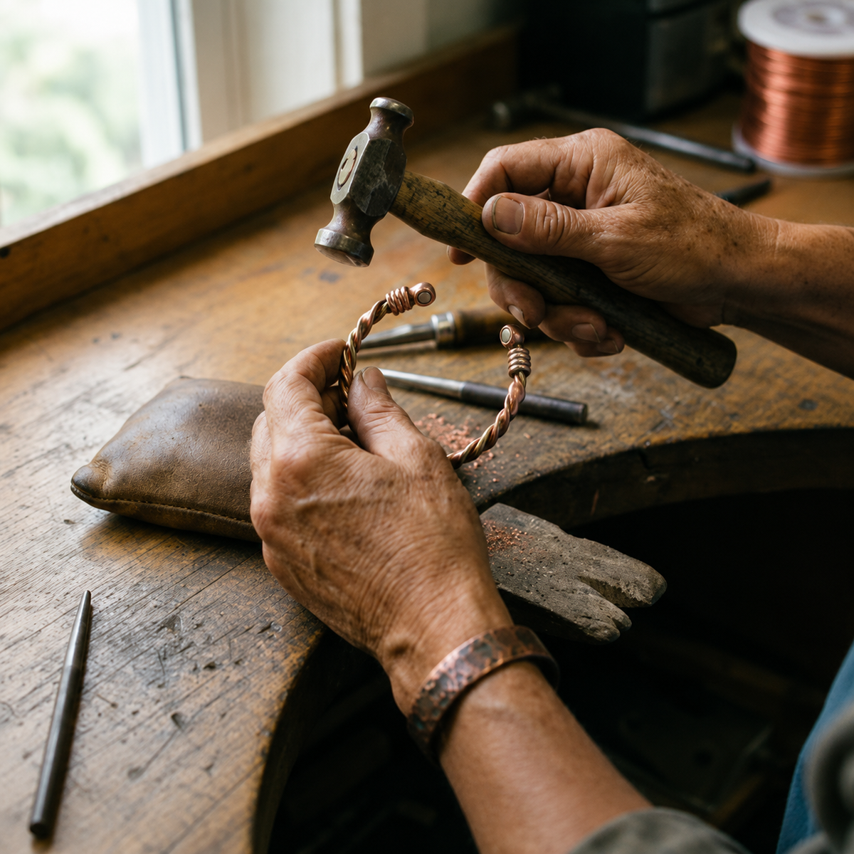 Gina's Twine Copper Bracelet