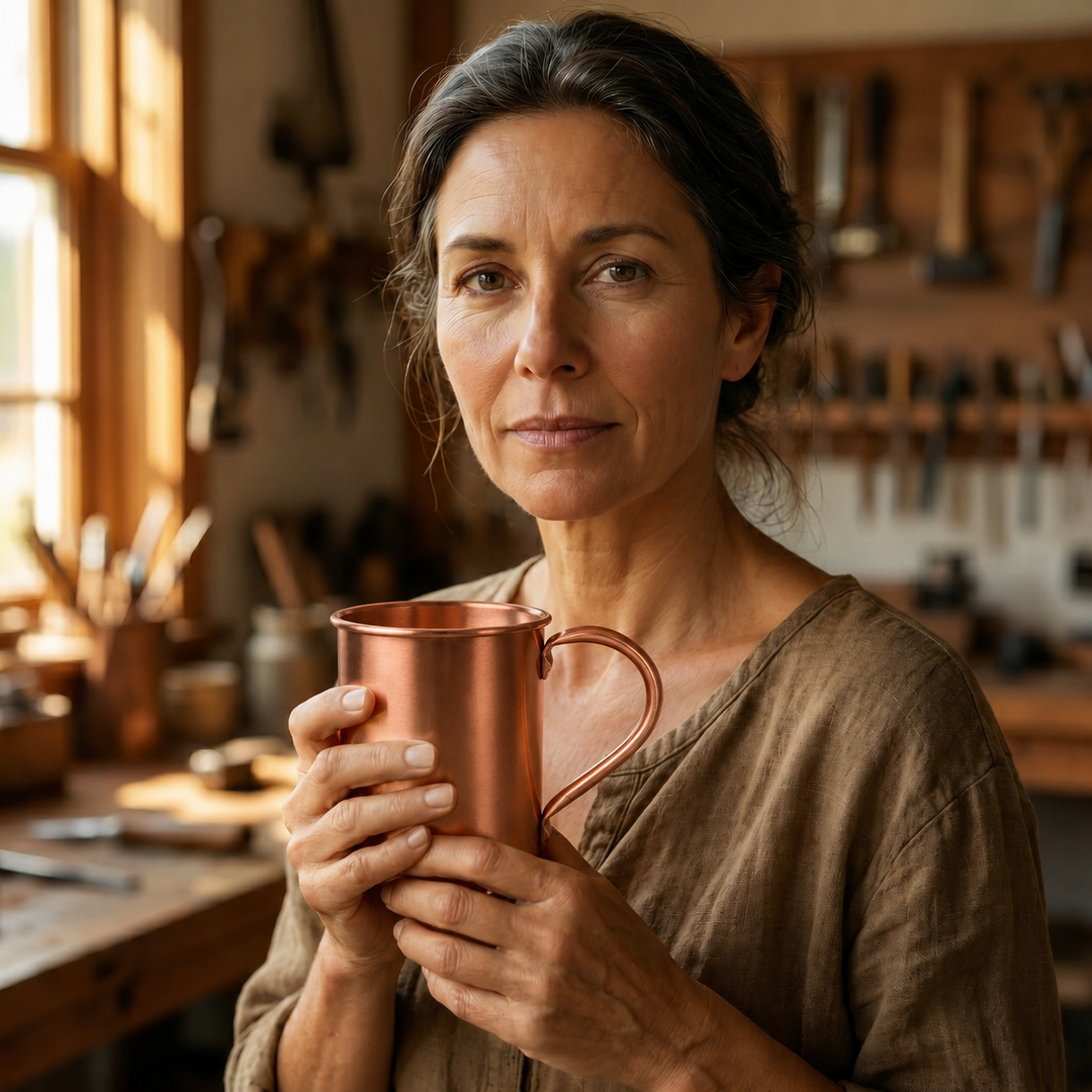 Gina's Copper Plain Mug 400ml
