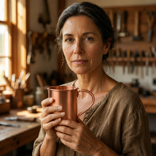 Gina's Copper Plain Mug 400ml