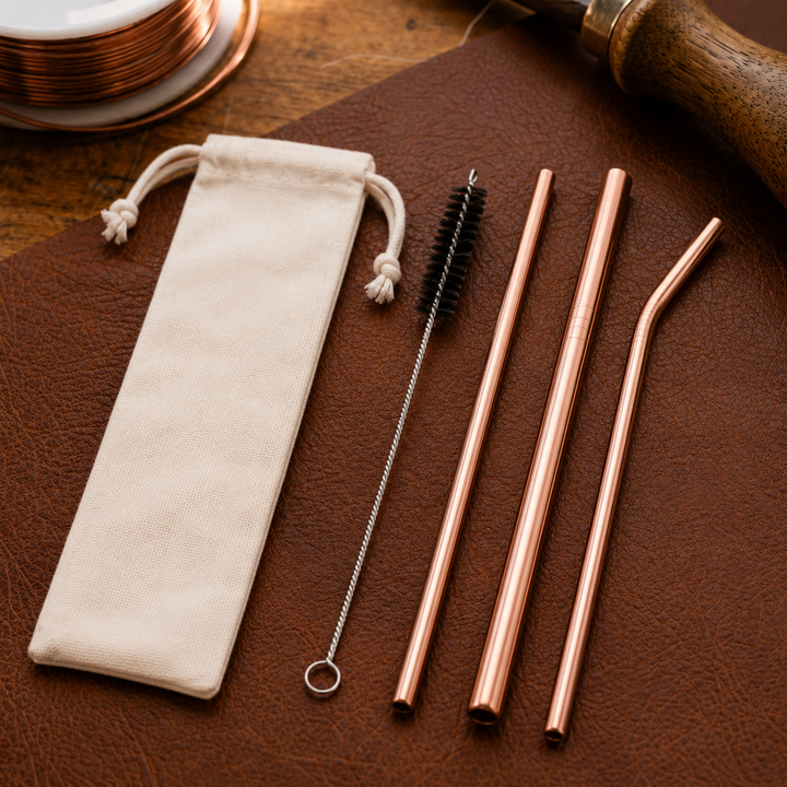 Gina's Copper Straw Set