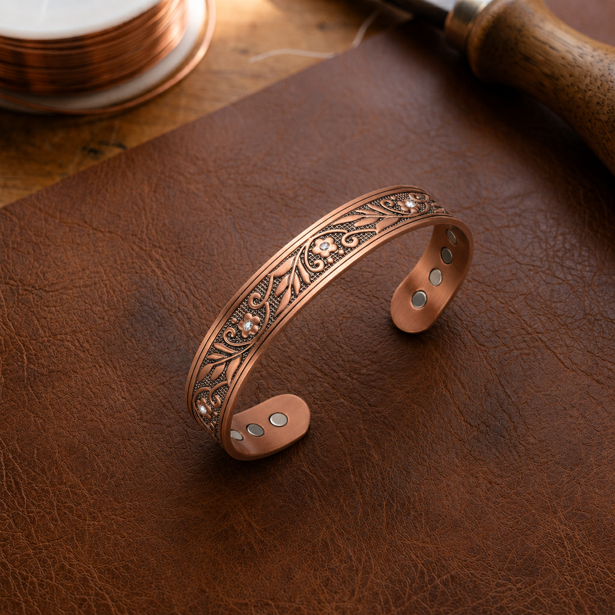 Gina's Sprig Copper Bracelet