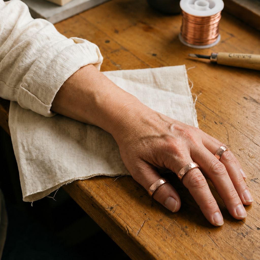 Gina's Dint Copper Ring