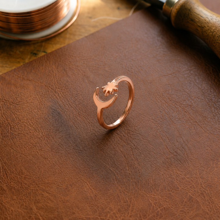 Gina's Lunar Copper Toe Ring