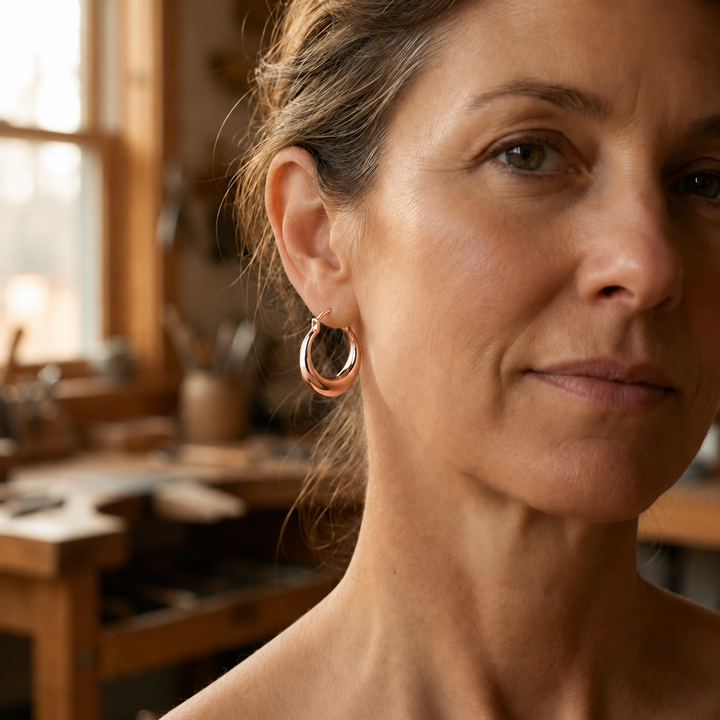 Gina's Hoop Copper Earrings