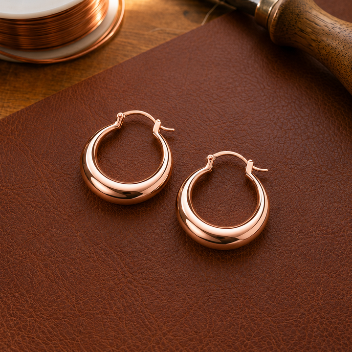 Gina's Hoop Copper Earrings
