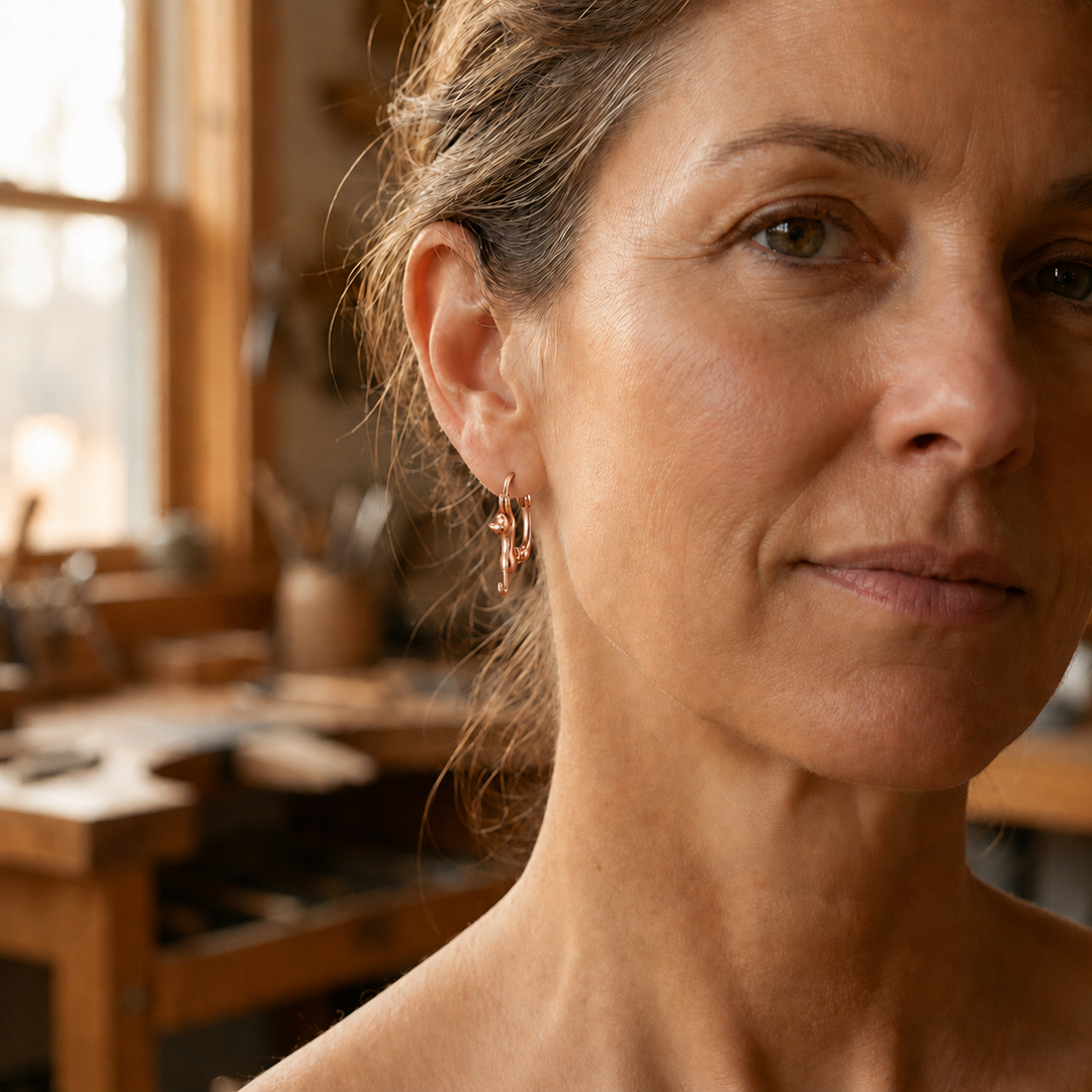 Gina's Kiln Copper Earrings