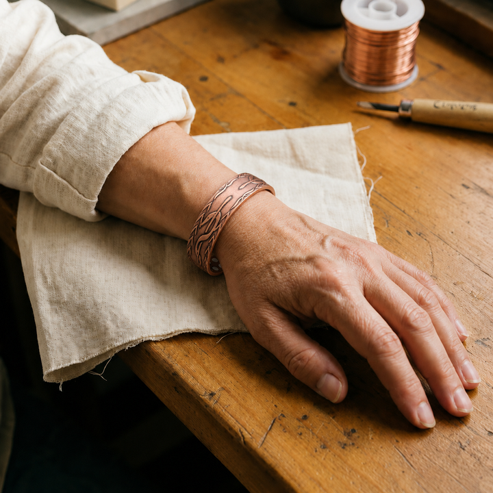 Gina's Frond Copper Bracelet