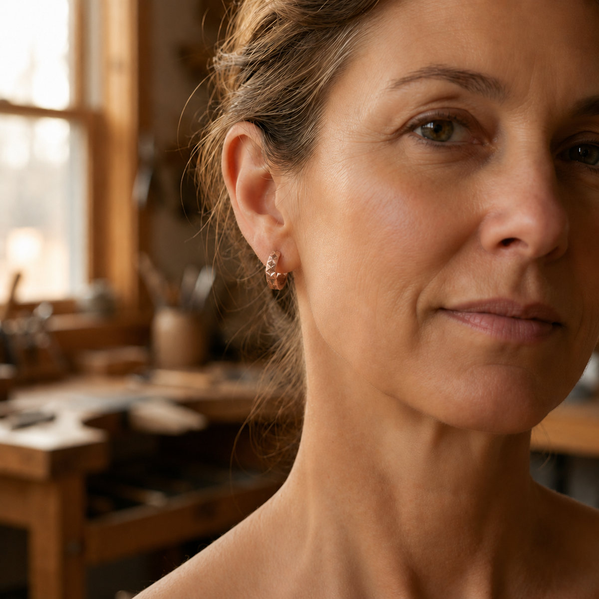 Gina's Spike Copper Earrings