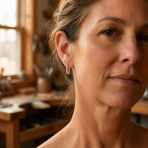 Gina's Clasp Copper Earrings