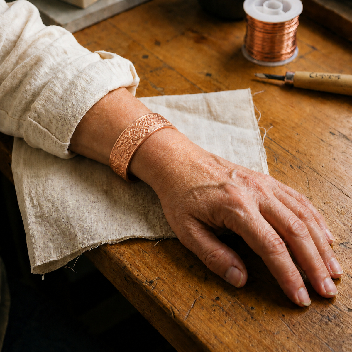 Gina's Relic Copper Bracelet