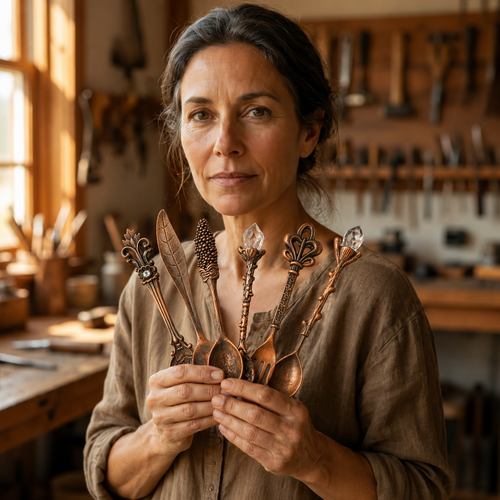 Gina's Copper Cutlery Set