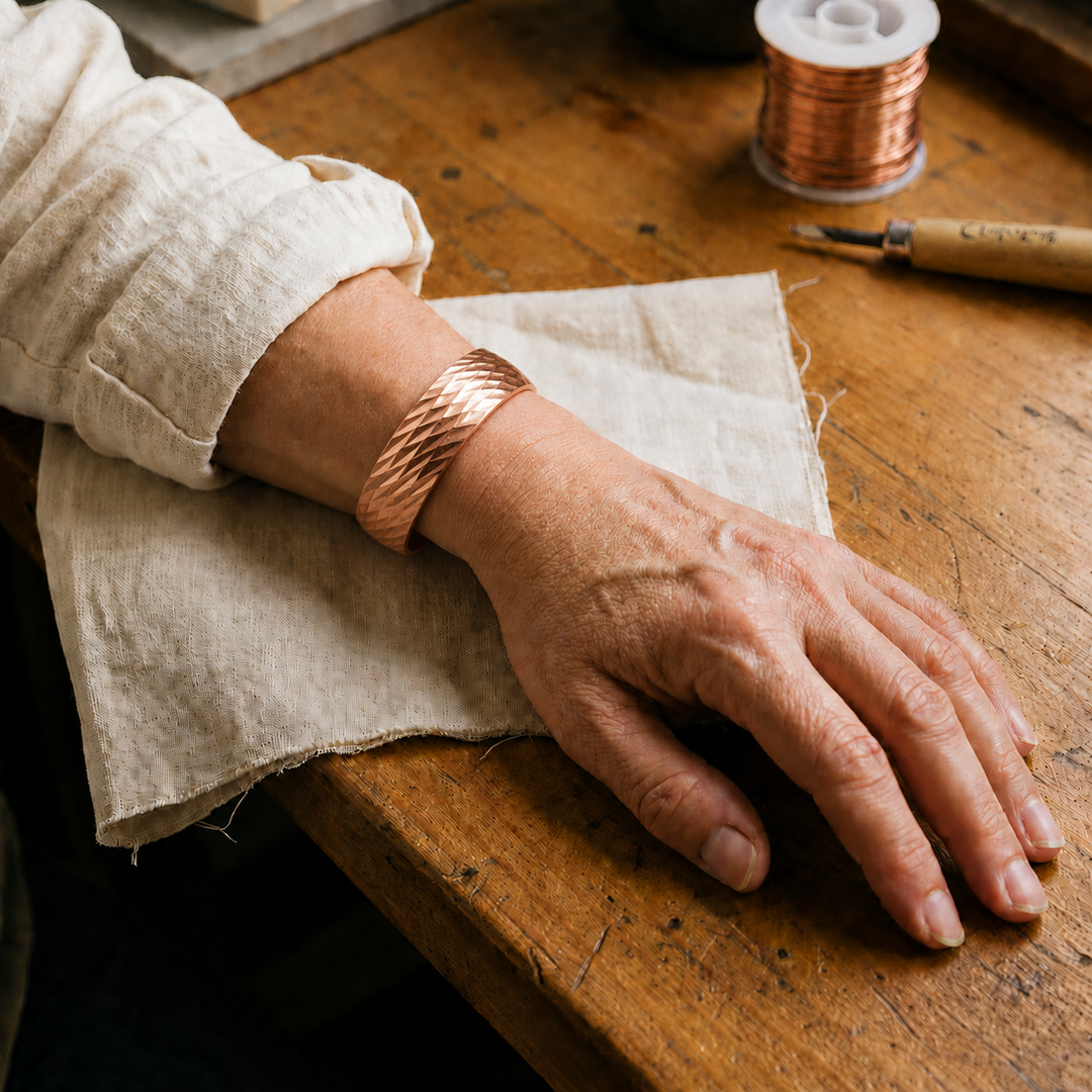 Gina's Facet Copper Bracelet