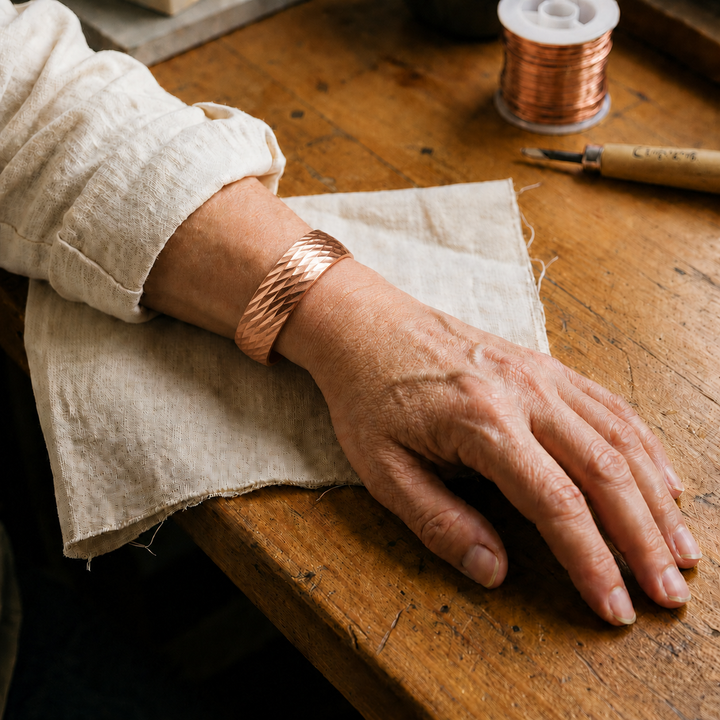 Gina's Facet Copper Bracelet