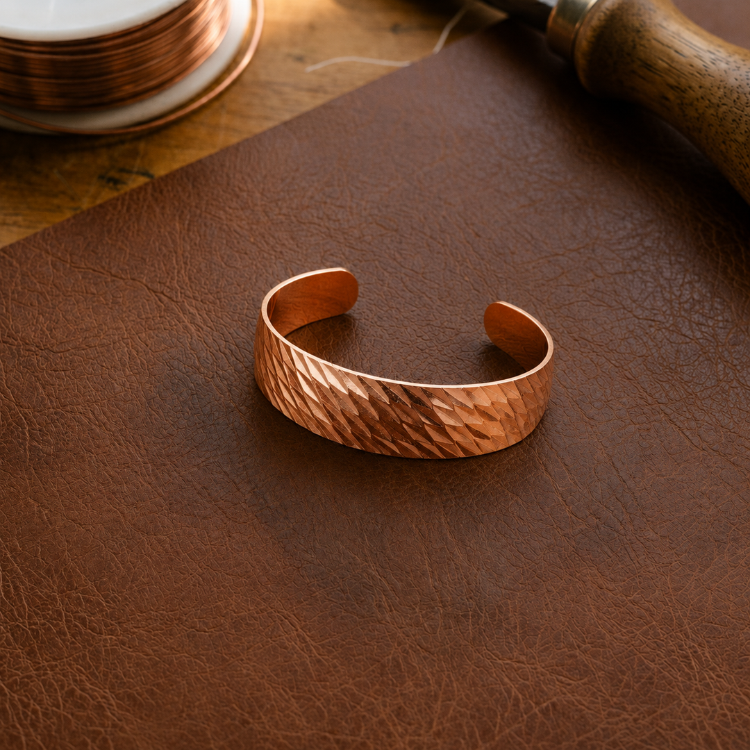 Gina's Facet Copper Bracelet