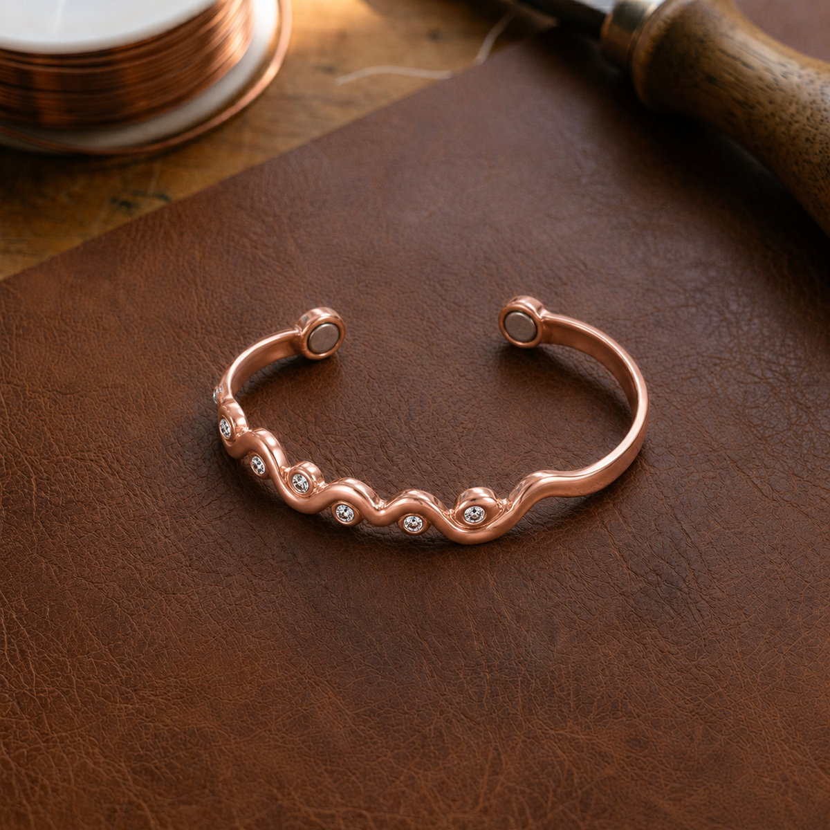 Gina's Ripple Copper Bracelet