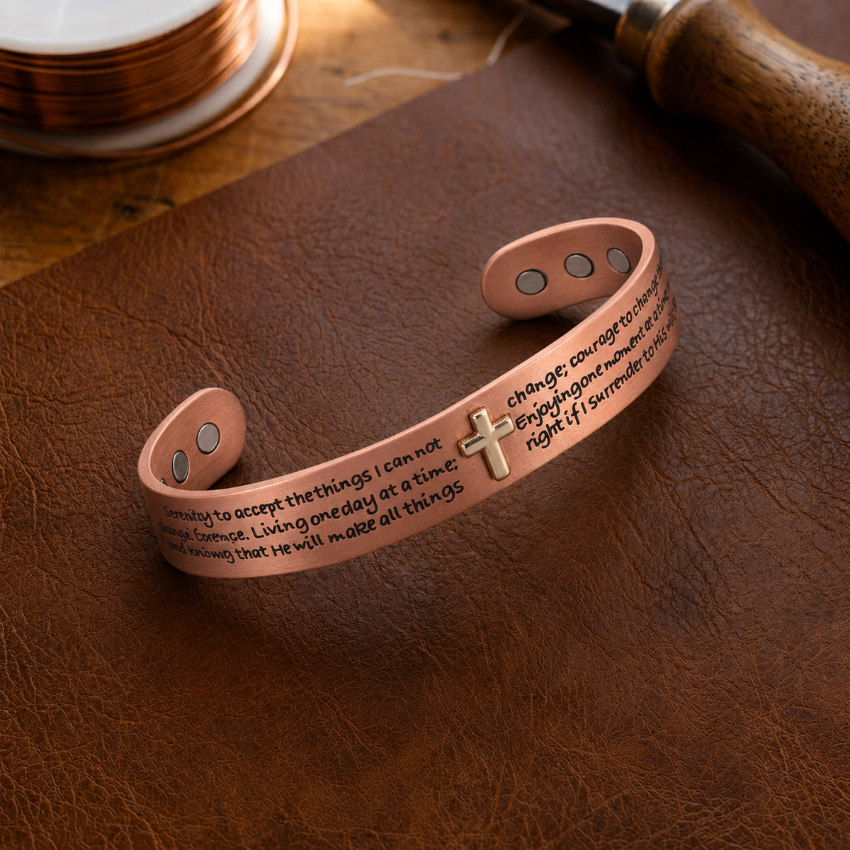 Gina's Creed Copper Bracelet