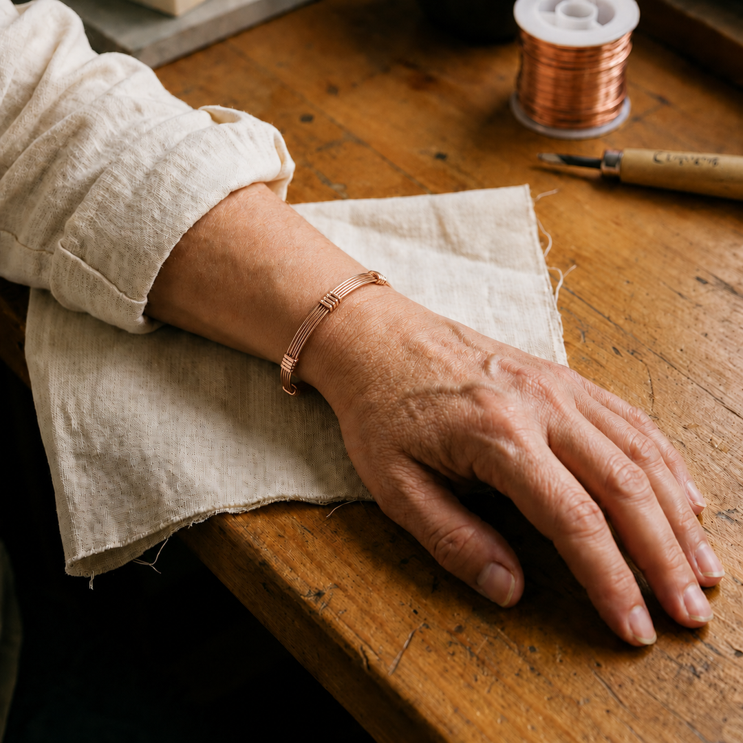 Gina's Cord Copper Bracelet