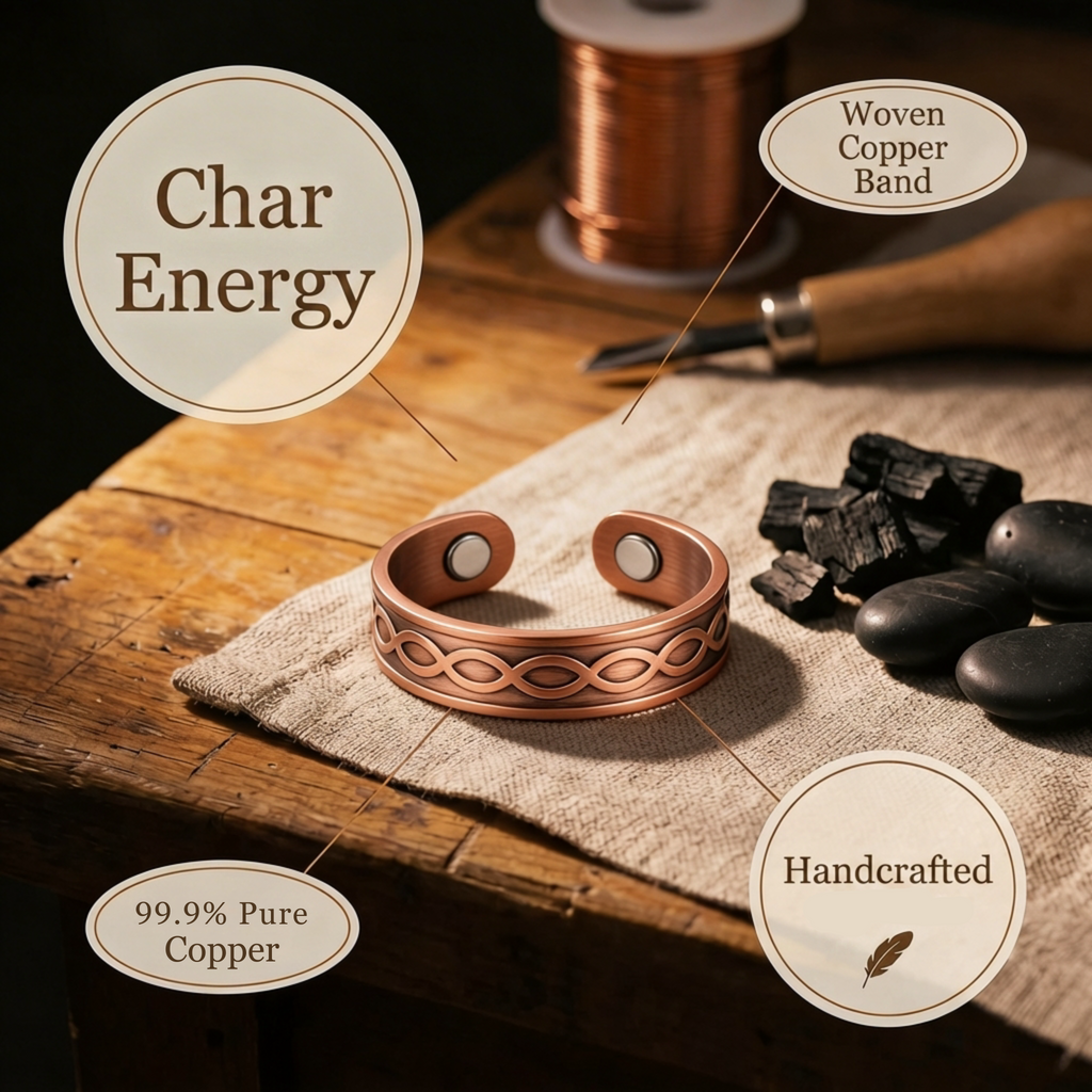 Gina's Char Copper Ring