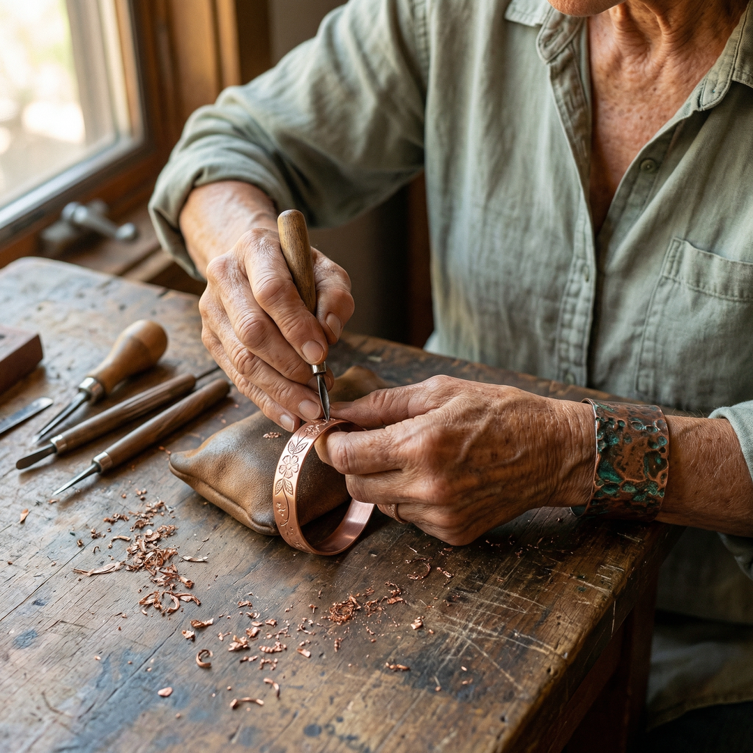 Gina's Bloom Copper Bracelet