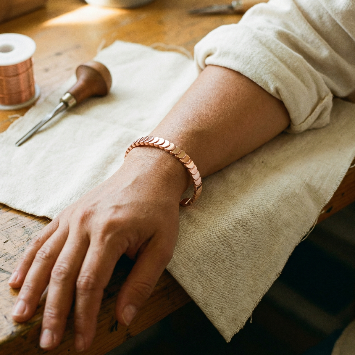 Gina's Tide Copper Bracelet