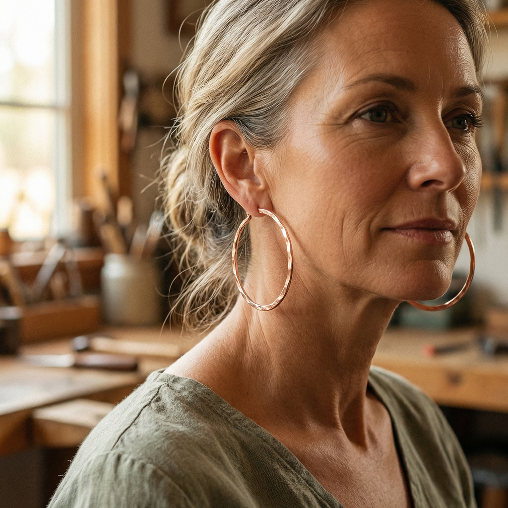 Gina's Willow Copper Earrings
