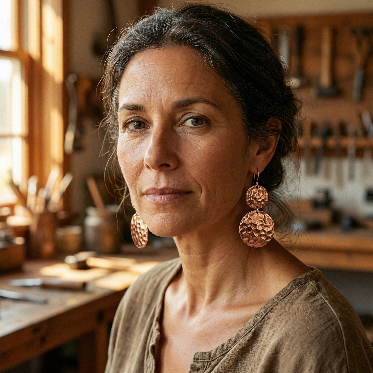 Gina's Solstice Copper Earrings