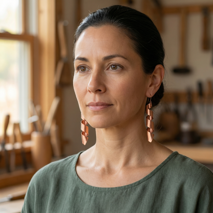 Gina's Dusk Copper Earrings