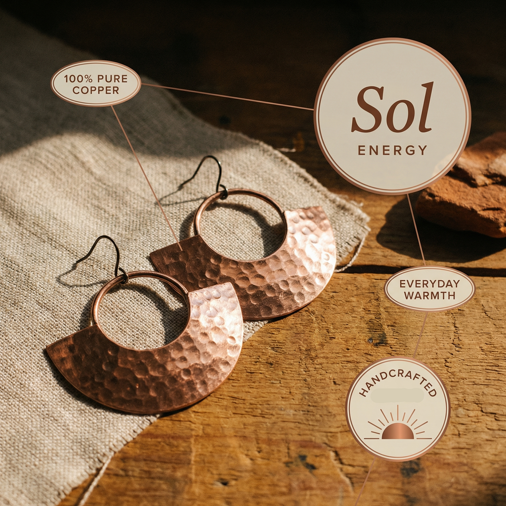Gina's Sol Copper Earrings