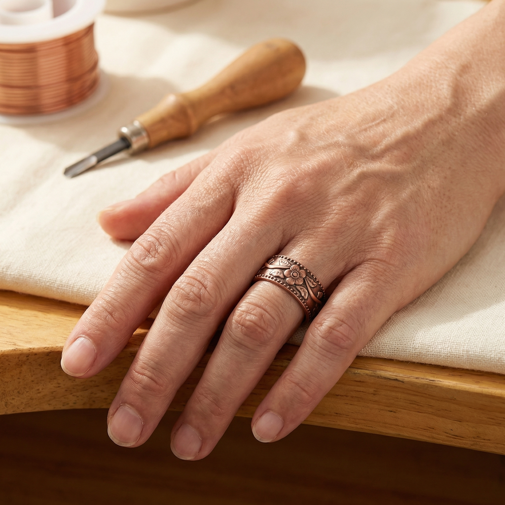 Gina's Petal Copper Ring
