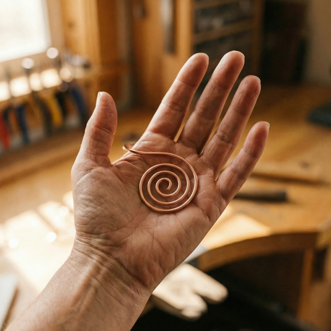 Gina's Flow Copper Hand Spiral
