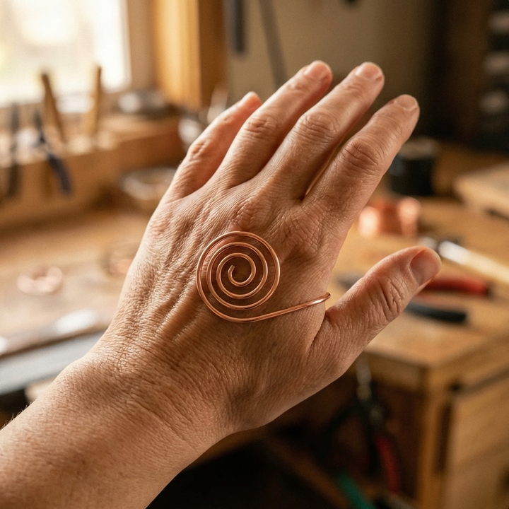 Gina's Flow Copper Hand Spiral