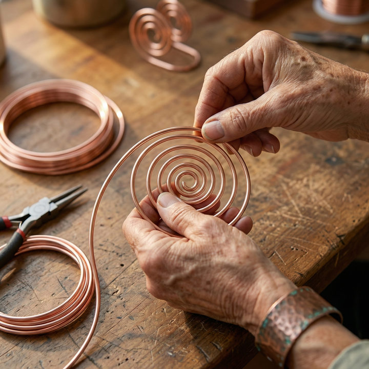 Gina's Flow Copper Hand Spiral