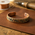 Gina's Weave Copper Bracelet