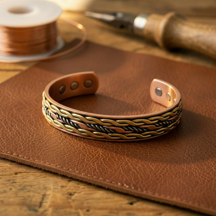 Gina's Weave Copper Bracelet