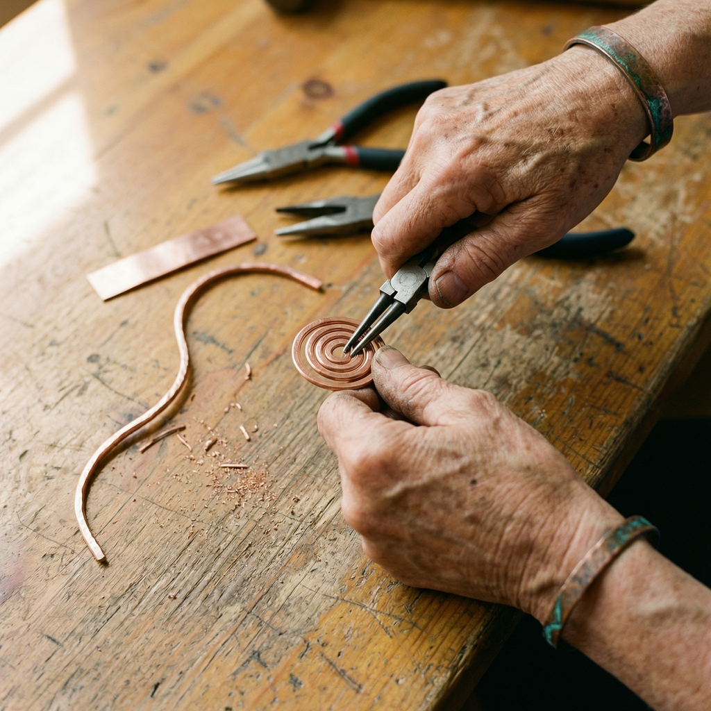 Gina's Coil Copper Anklet