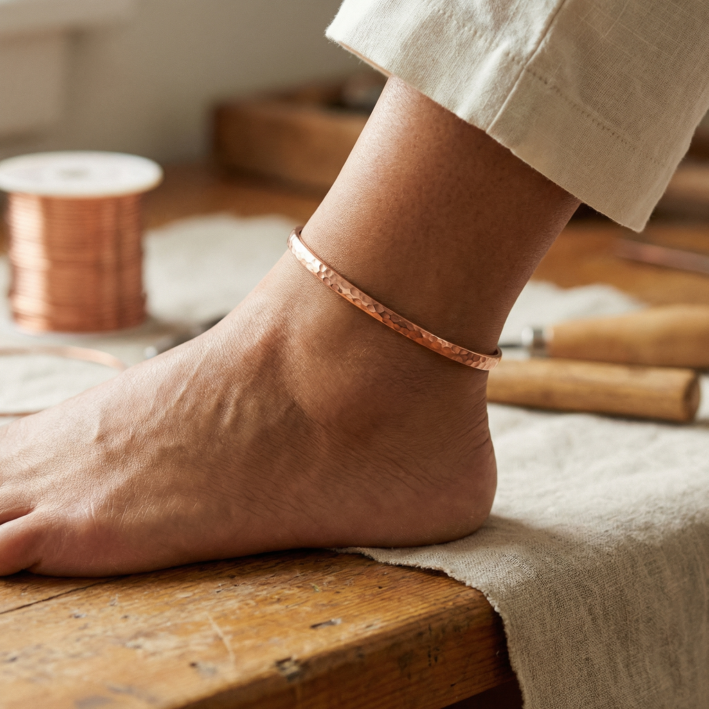 Gina's Sand Copper Anklet
