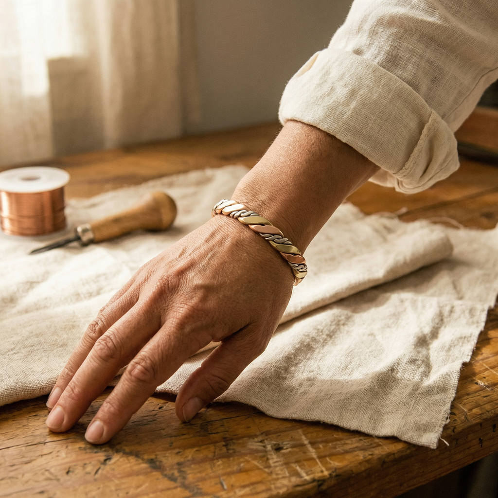 Gina's Stone Copper Bracelet