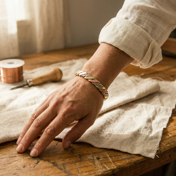 Gina's Stone Copper Bracelet