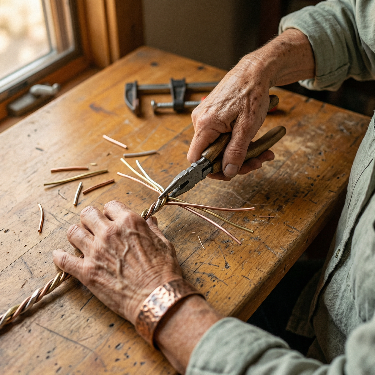 Gina's Stone Copper Bracelet