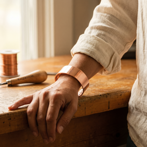 Gina's Anvil Copper Bracelet