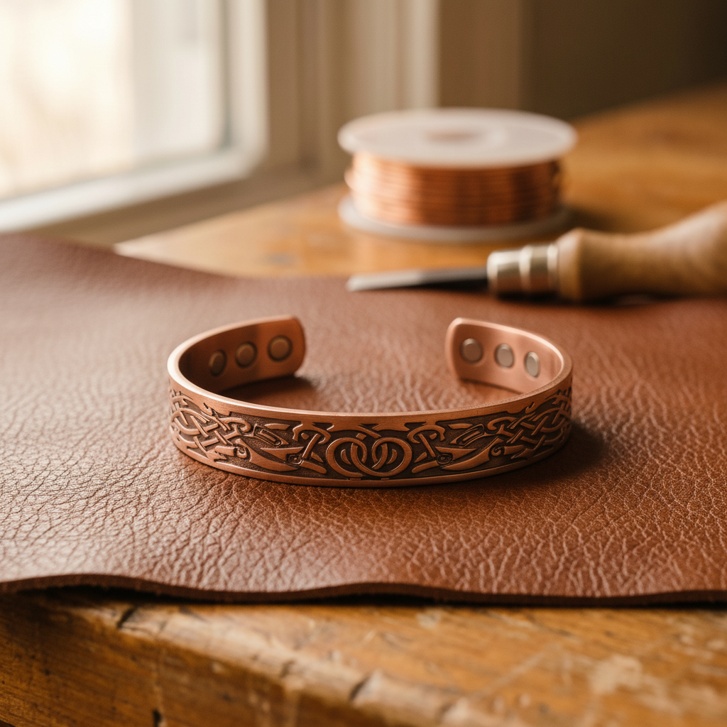 Gina's Moss Copper Bracelet