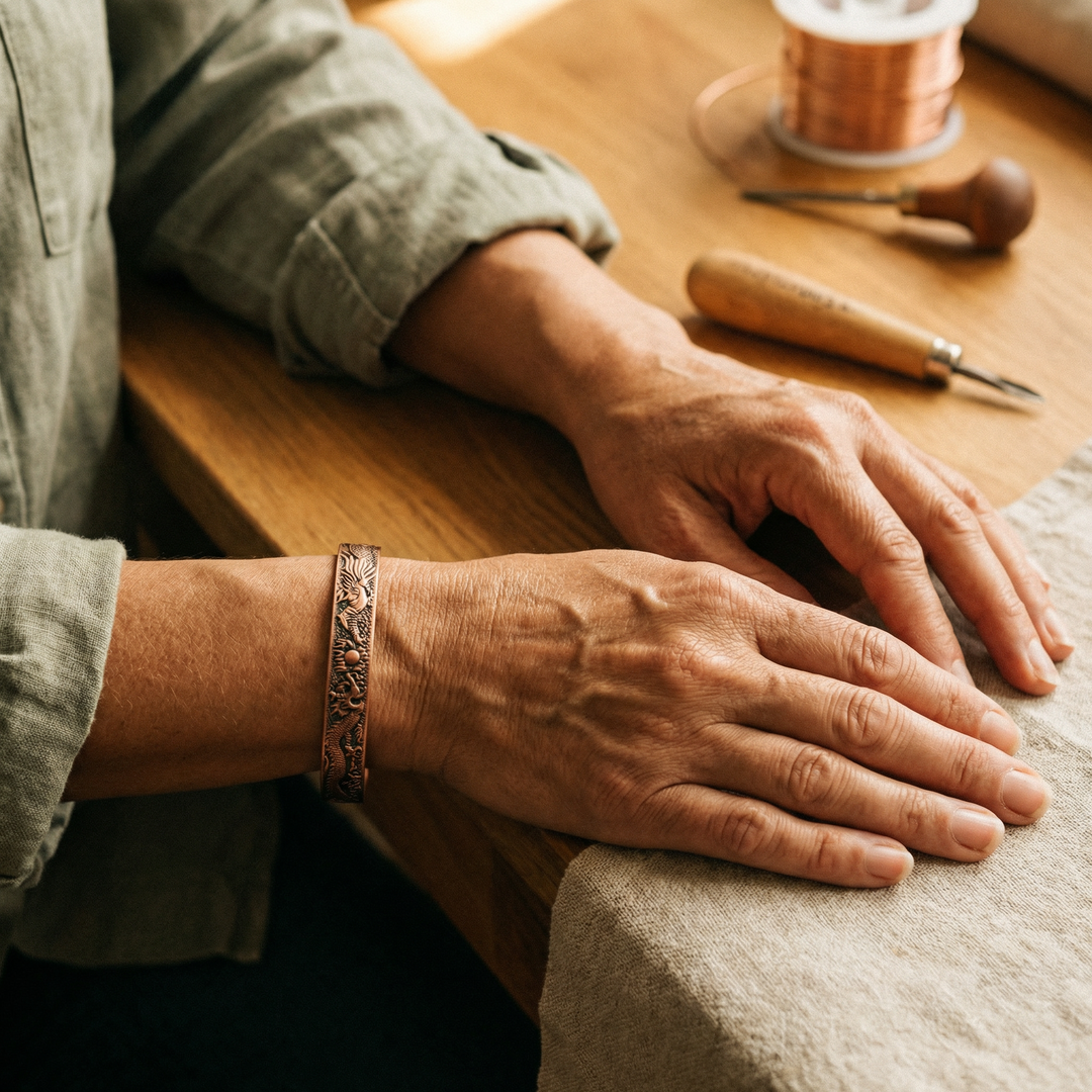 Gina's Loam Copper Bracelet