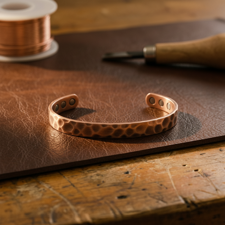 Gina's Furrow Copper Bracelet
