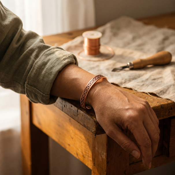 Gina's Current Copper Bracelet
