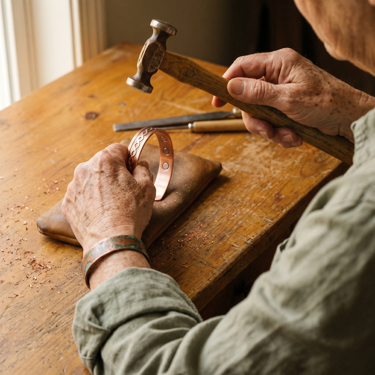 Gina's Current Copper Bracelet