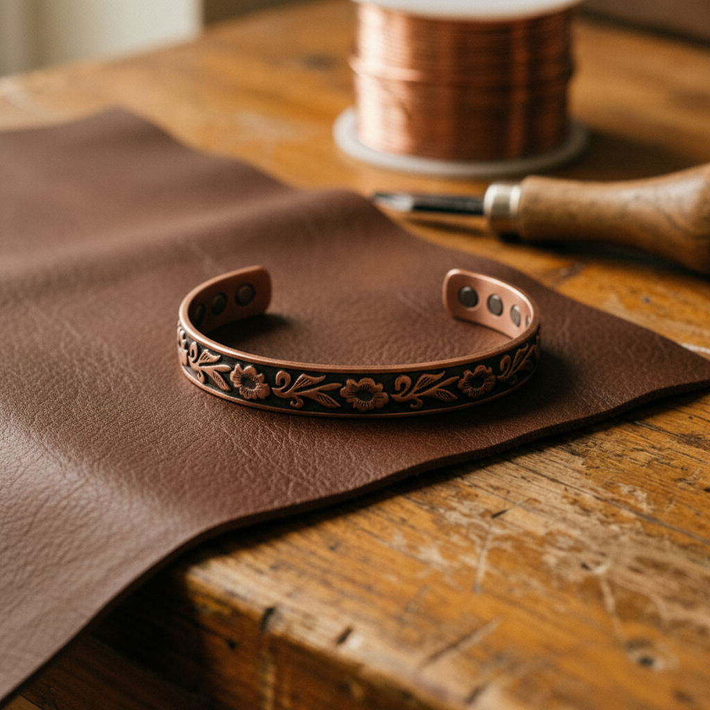 Gina's Vine Copper Bracelet