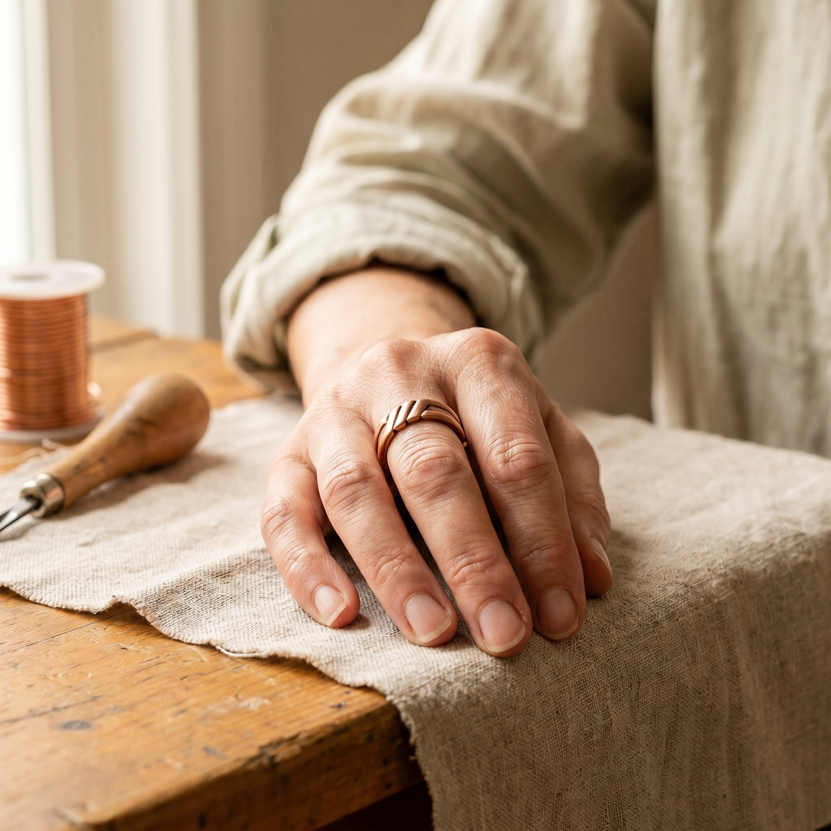 Gina's Peat Copper Ring