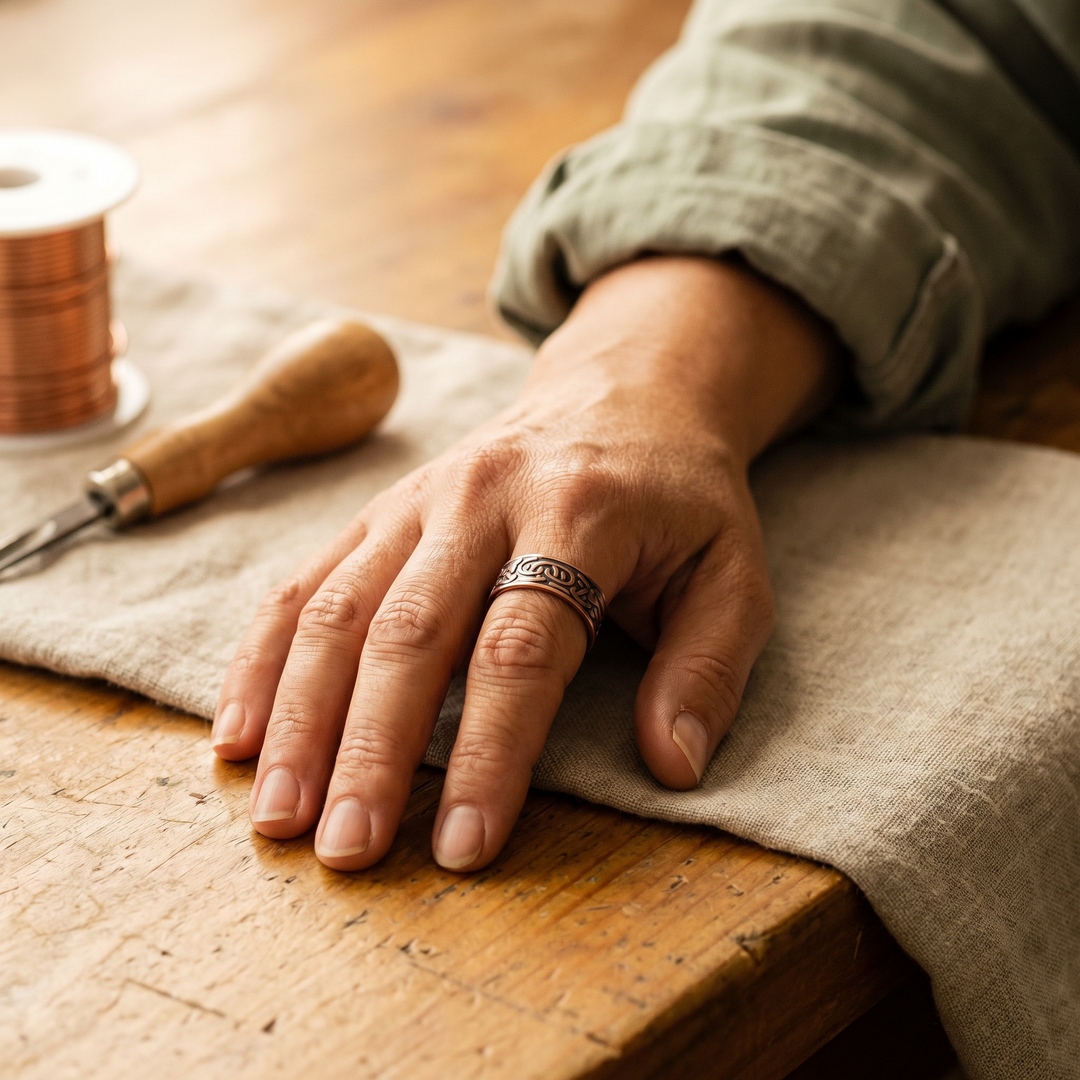 Gina's Burr Copper Ring