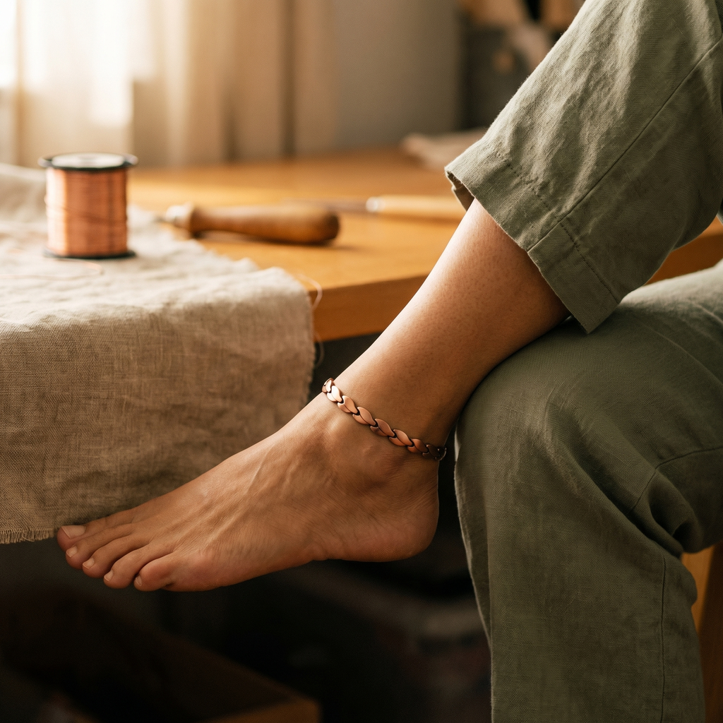 Gina's Marsh Copper Anklet